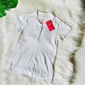 5x$25 NWT Juniors Basic White Polo, 8